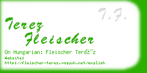 terez fleischer business card